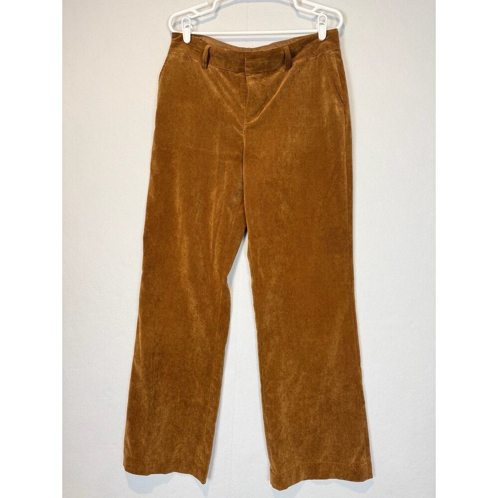 Coldwater Creek Corduroy Jeans Pants Women's Size 12 Camel Boot Cut Bell Bottom